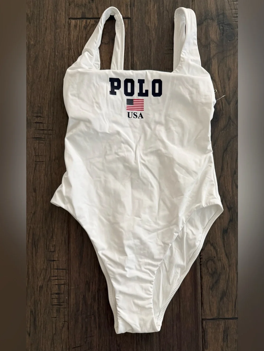 Polo Ralph Lauren FLAG Scoop Neck One-Piece Swimsuit